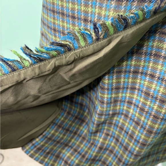 Talbots Green and Blue Plaid Pencil Skirt - Picture 5 of 10